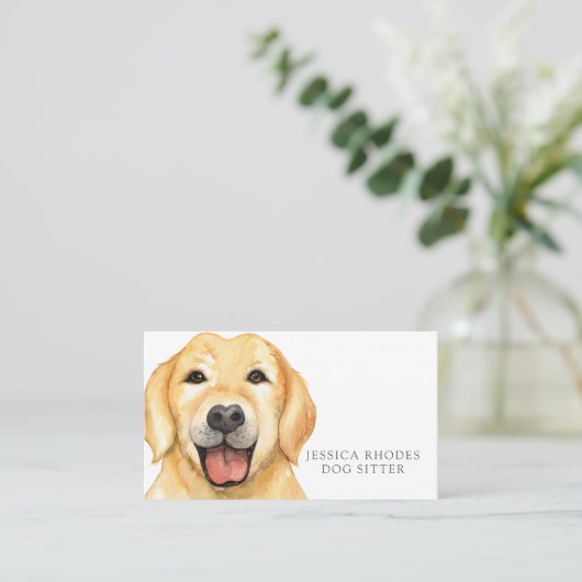 Dog Sitter Visitekaartje (Staand voorkant)