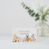 Dog Sitter Visitekaartjes (Staand voorkant)