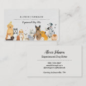 Dog Sitter Visitekaartjes (Voorkant / Achterkant)