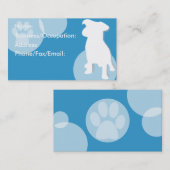 Dog Sitter/Walker Business Cards Visitekaartje (Voorkant / Achterkant)