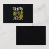 Dog Sitters zijn als ananassen. Visitekaartje (Voorkant / Achterkant)
