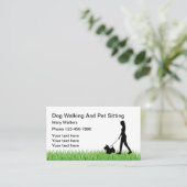 Dog Sitting and Dog Walking Visitekaartje (Staand voorkant)