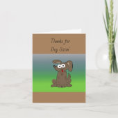 Dog Sitting Bedankkaart (Voorkant)