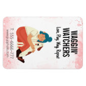 Dog Sitting Business Custom Magneet (Horizontaal)