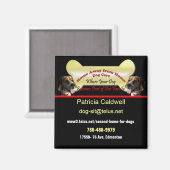 Dog Sitting Business Magnet (Voorkant / Achterkant)