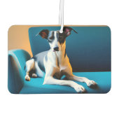 Dog Sitting On A Chair Luchtverfrisser (Achterkant)