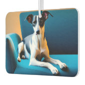 Dog Sitting On A Chair Luchtverfrisser (Links)