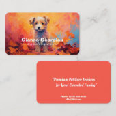 Dog Sitting Services Visitekaartje (Voorkant / Achterkant)