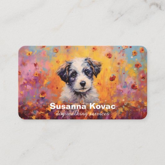 Dog Sitting Services Visitekaartje (Voorkant)