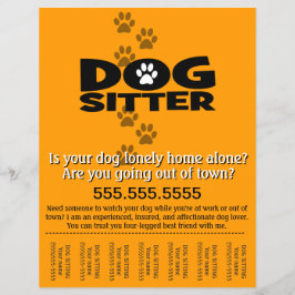 Dog Sitting.Sitter.Service.Business Flyer