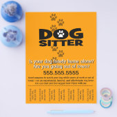 Dog Sitting.Sitter.Service.Business Flyer (Enkel)