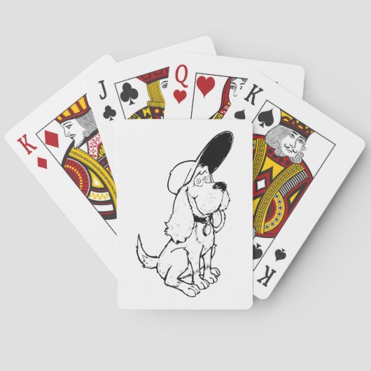 Dog Sketch Pokerkaarten (Achterkant)