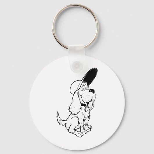 Dog Sketch Sleutelhanger (Voorkant)