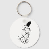Dog Sketch Sleutelhanger (Achterkant)