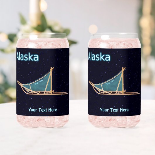 Dog Sled - Alaska Blikvorm Glas (Insitu (Huwelijk))