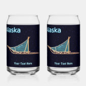 Dog Sled - Alaska Blikvorm Glas (Voorkant)