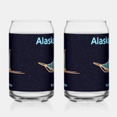 Dog Sled - Alaska Blikvorm Glas (Links)
