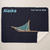 Dog Sled - Alaska Sherpa Deken (Voorkant (horizontaal))