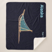Dog Sled - Alaska Sherpa Deken (Voorkant)