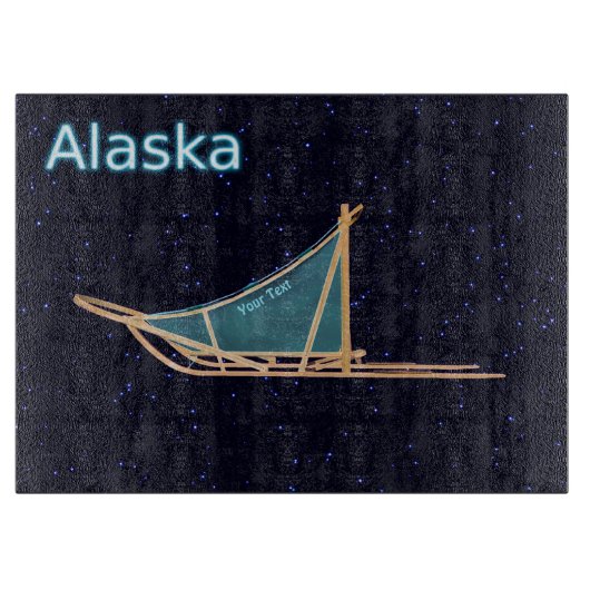 Dog Sled - Alaska Snijplank (Voorkant)