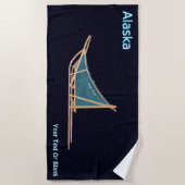 Dog Sled - Alaska Strandlaken (Voorkant)