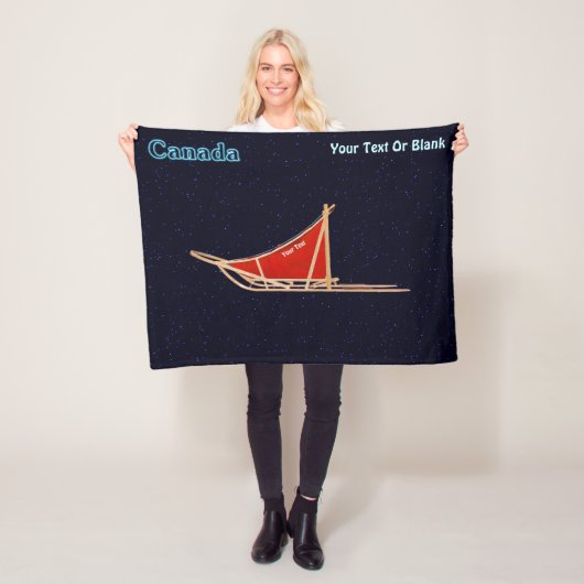 Dog Sled - Canada Fleece Deken (In situ)