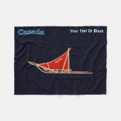 Dog Sled - Canada Fleece Deken (Voorkant (Horizontaal))