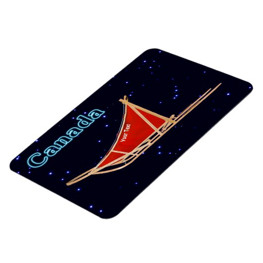 Dog Sled - Canada Magneet (Linkerzijde)