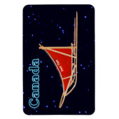 Dog Sled - Canada Magneet (Verticaal)