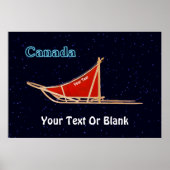 Dog Sled - Canada Poster (Voorkant)