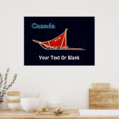 Dog Sled - Canada Poster (Keuken)