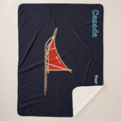 Dog Sled - Canada Sherpa Deken (Voorkant)