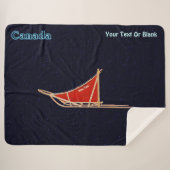 Dog Sled - Canada Sherpa Deken (Voorkant (horizontaal))
