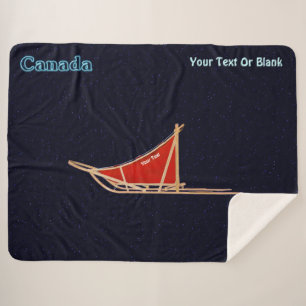 Dog Sled - Canada Sherpa Deken