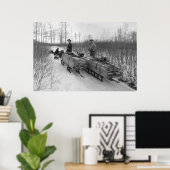 Dog Sled Delivery: 1900 Poster (Thuiskantoor)