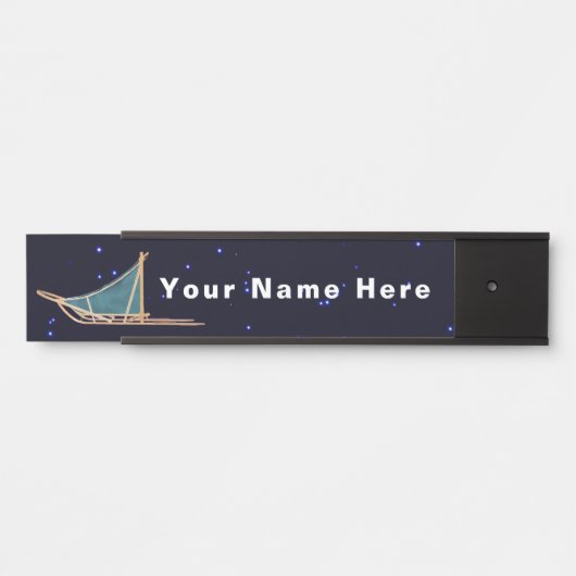 Dog Sled Deurbordje (Voorkant)