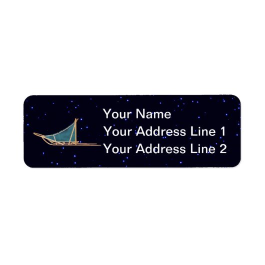 Dog Sled Etiket (Voorkant)