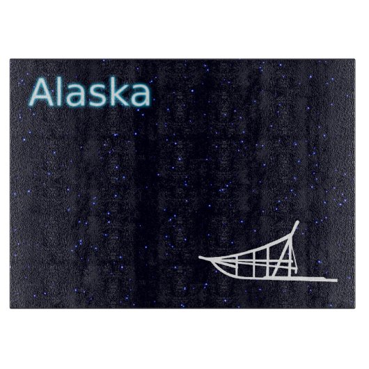 Dog Sled Snijplank (Voorkant)