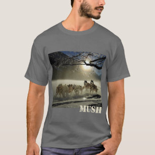 Dog Sled Team Afbeelding Mush Persoonlijk T-shirt