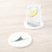 Dog Sled Zandsteen Onderzetter (Zijkant)