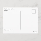 Dog Sledding in Quebec, Canada Briefkaart (Achterkant)