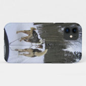 Dog Sledding in Quebec, Canada Case-Mate iPhone Case (Achterkant (horizontaal))