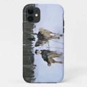 Dog Sledding in Quebec, Canada Case-Mate iPhone Case (Achterkant)