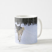 Dog Sledding in Quebec, Canada Koffiemok (Voorkant rechts)