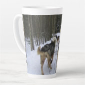 Dog Sledding in Quebec, Canada Latte Mok (Linkerhoek)