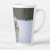Dog Sledding in Quebec, Canada Latte Mok (Rechts)