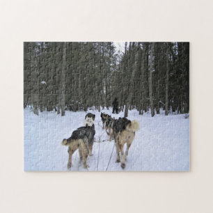 Dog Sledding in Quebec, Canada Legpuzzel