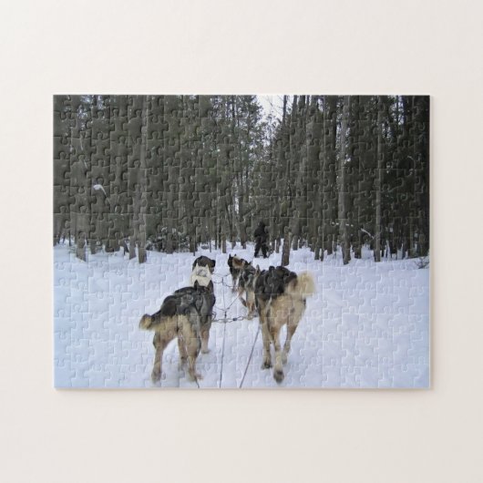 Dog Sledding in Quebec, Canada Legpuzzel (Horizontaal)
