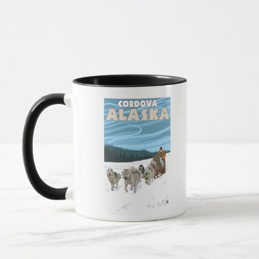 Dog Sledding Scene - Cordova, Alaska Mok (Links)