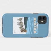 Dog Sledding Scene - Curry, Alaska Case-Mate iPhone Case (Achterkant (horizontaal))